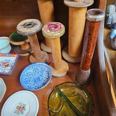 Textile Bobbins, Practice Canter, Plates