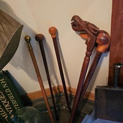 Wooden Carved Canes