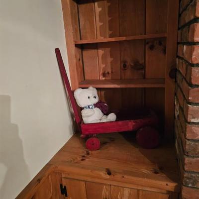 Small Red Wood Wagon