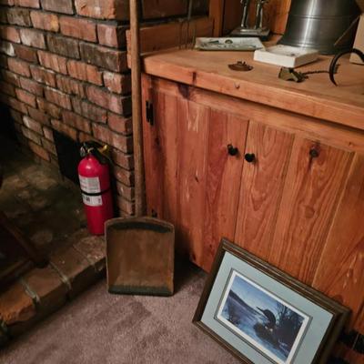 Wooden Coal Shovel, Duck Painting