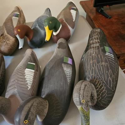 Wood Carved Duck Decoys - Jobes