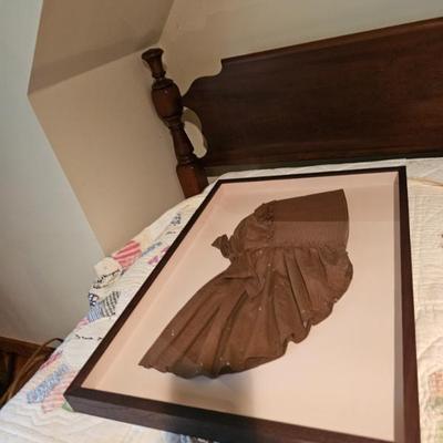 Framed Antique Bonnet