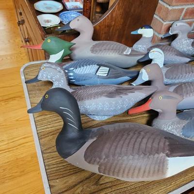 Wooden Carved Duck Decoys - Jobes