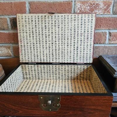 Keepsake Box with Chinese Characters