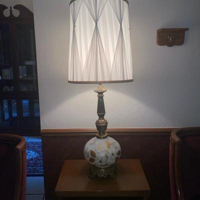 Gold And White Lamp