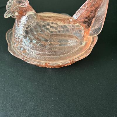 Fenton Peach Hen