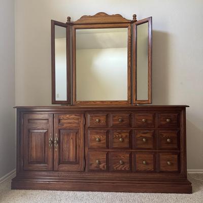 Pennsylvania House Dresser and Mirror