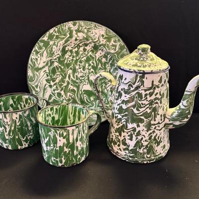 Green Enamel Ware