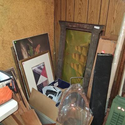 Oval frames, bowed oval glass