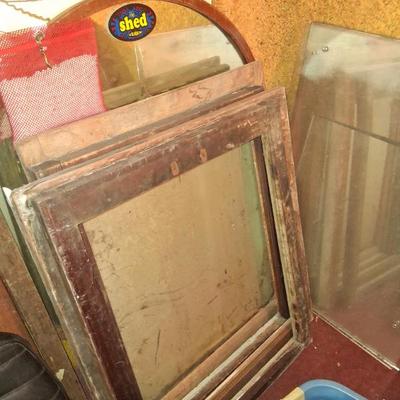 Architectural salvage, old mirrors