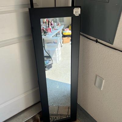 Mirrored jewelry cabinet