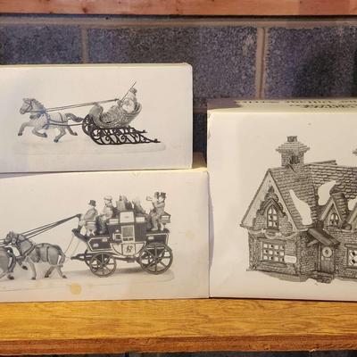 Dickens Village Cottage And Accessories 
