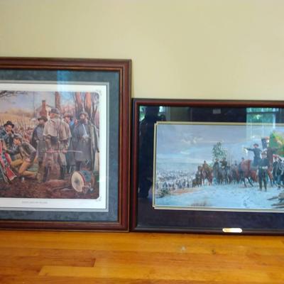 Signed Civil War Prints With Certificates Of Authenticity 