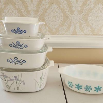 Corningware and Pyrex Casserole Dishes
