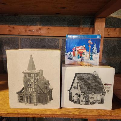 Dickens Village Church And Baker