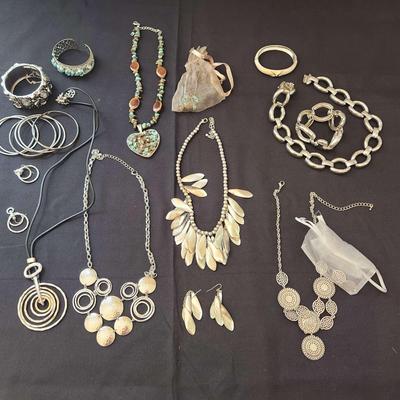 Silver Tone Costume Jewelry 