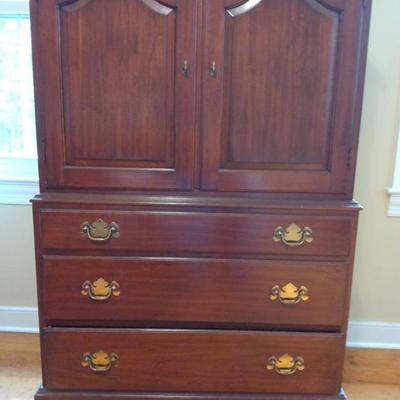 Henkel-Harris Black Cherry Armoire 