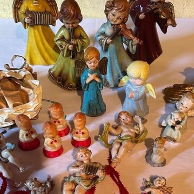 Ardco, Gurley, Dickson And More Angel Figurines And Christmas Decorations
