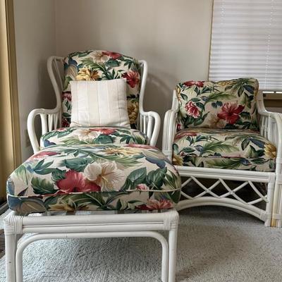 Trade Winds By Laventure Rattan Chairs And Ottoman