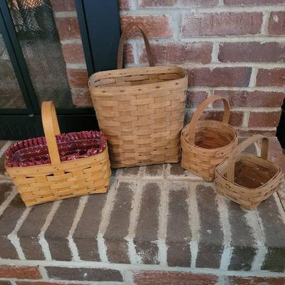 Lot Of Four Longaberger Baskets