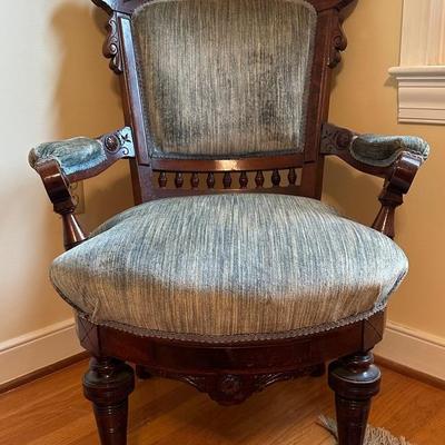 Carved Victorian Style Chair