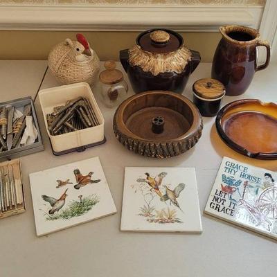 Brown Dishes Lot