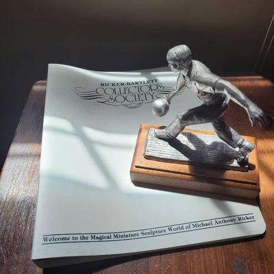 Michael Ricker Pewter Bowling Statue