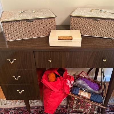 Vintage Singer 401A Sewing Machine And More
