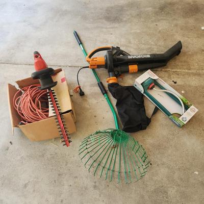 Black And Decker Trimmer And Worx Blower