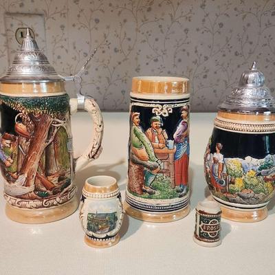 Colorful Beer Steins