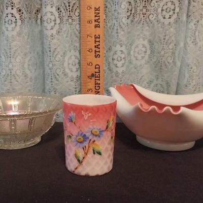 Ls1237 collectible vintage glassware