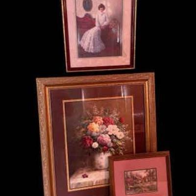 Ls1307 4 framed prints lot 2
