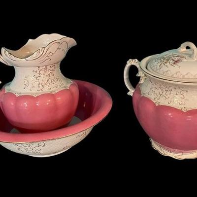 Ls1317 pitcher wash bowl and tureen