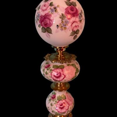 Ls1309 three globe gone with the wind hurricane lamp