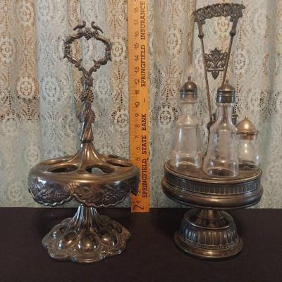Ls1225 two cruet holders and one set of jars