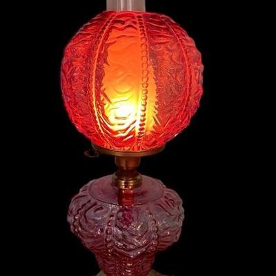 Ls1318 pink hurricane lamp