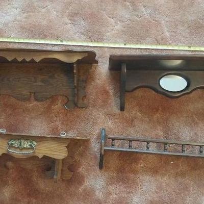 Ls1249 lot of four shelves