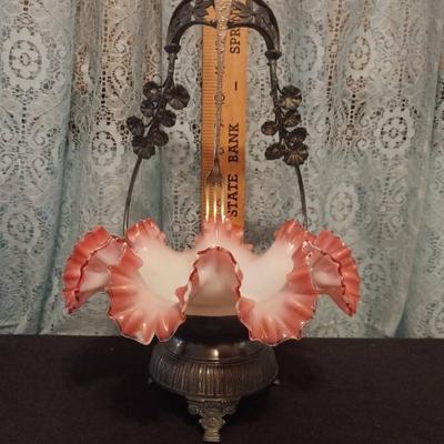 Ls1238 aurora morning glory ruffled bowl stand