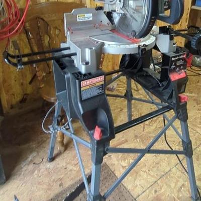Ls1400 craftsman 10 mitersaw with stand
