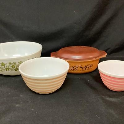 PYREX Rainbow Stripe/Spring Blossom/Old Orchard