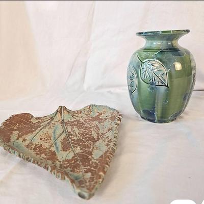 Leaf Plater & Vase