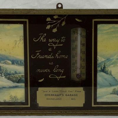 Lot of 9 Vintage Advertising Thermometers – Mid-20th Century Americana, Dairies, Markets, Banks & Mo