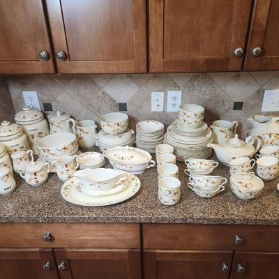 Vintage Superior Hall Quality “Jewel Tea Autumn Leaf” Pattern Dinnerware Set