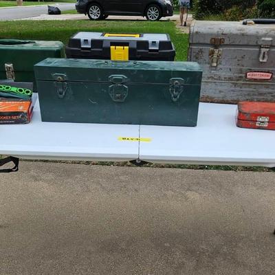 BA531 Toolboxes With Tools Green Tackle Box