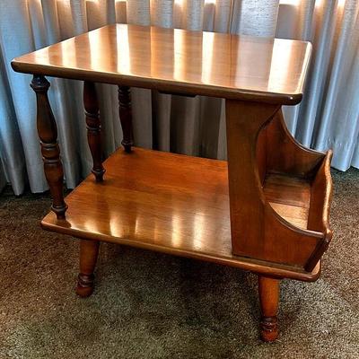 BA472 1959 Solid Maple Mid Century Side Table by Baumritter