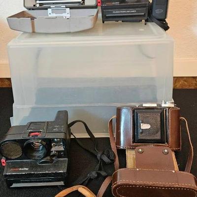 BA449 Polaroid Cameras and Zeiss Ikon Camera