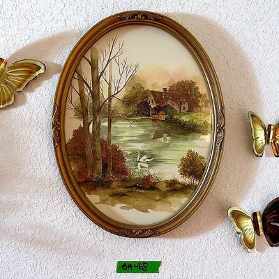 BA468 Frank Massa Classic Oval Framed Print
