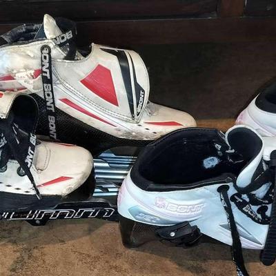 Two Pairs Of Women's Bont Roller Skate Shoes 