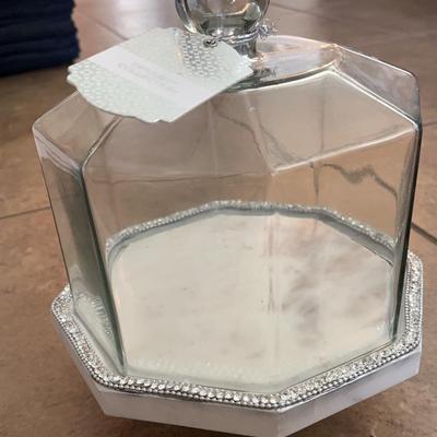 Dismonf Jeweled Mini Covered Cake Plate Opulent Collection