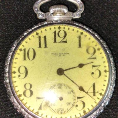 Waltham USA Antique 15 Jewel Mens Pocket Watch 372419